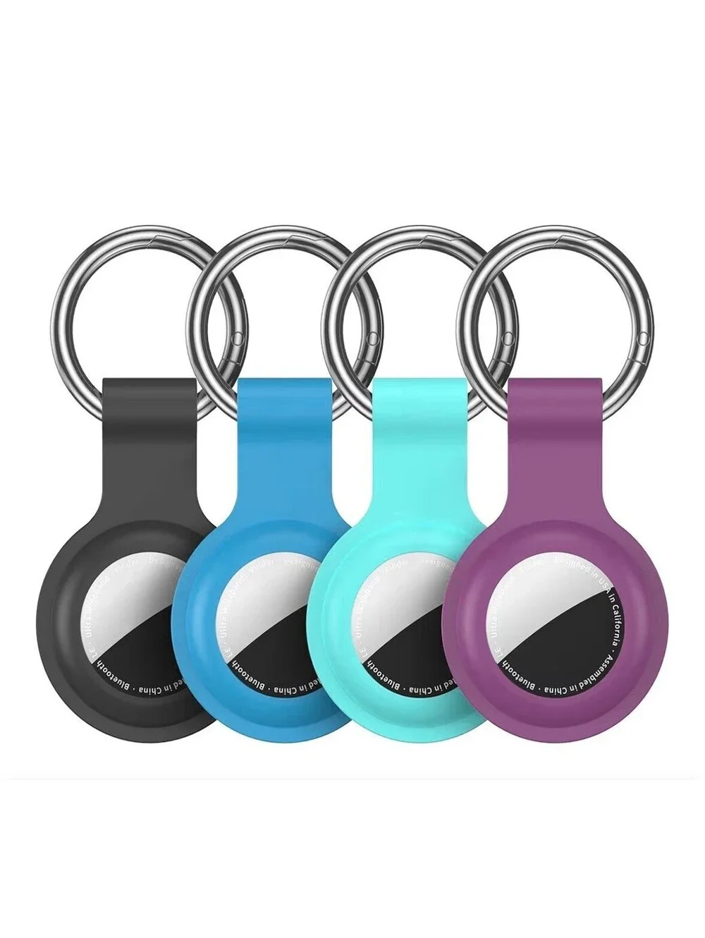 Airtag Keychain Holder – 4 Pack Airtag Holder Keychain, Secure Apple Airtag Case